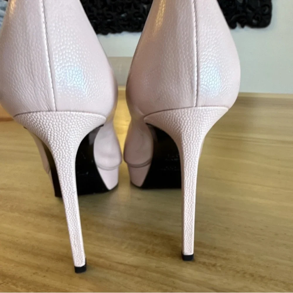 Saint Laurent Blush Pink Heels - Picture 4 of 8